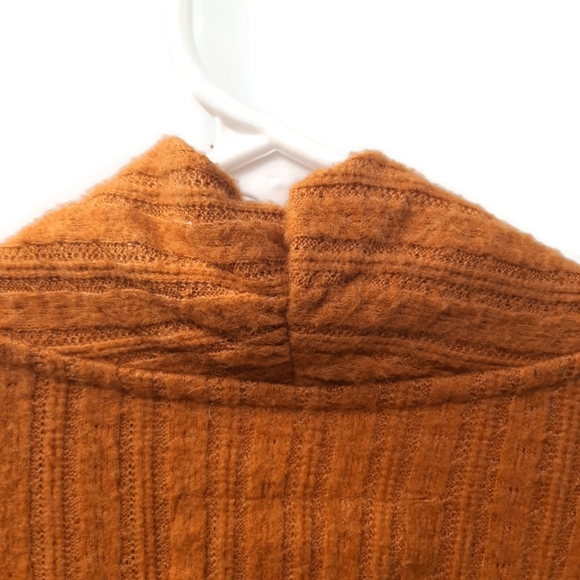 Anthropologie Maeve Rafela hacci surplice mustard sweater Small - Picture 5 of 10